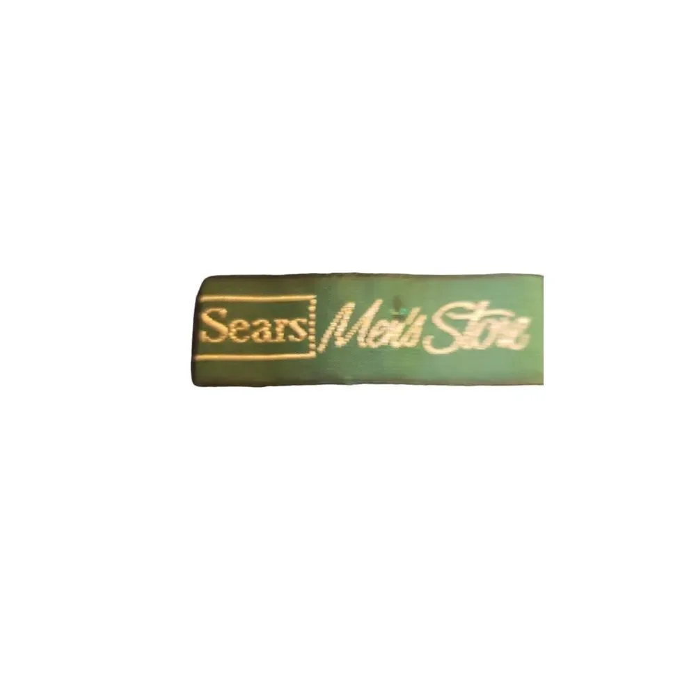 Vintage SEARS MENS STORE - 70s-80s Blue Red‎ White Striped Clip-on Neck Tie